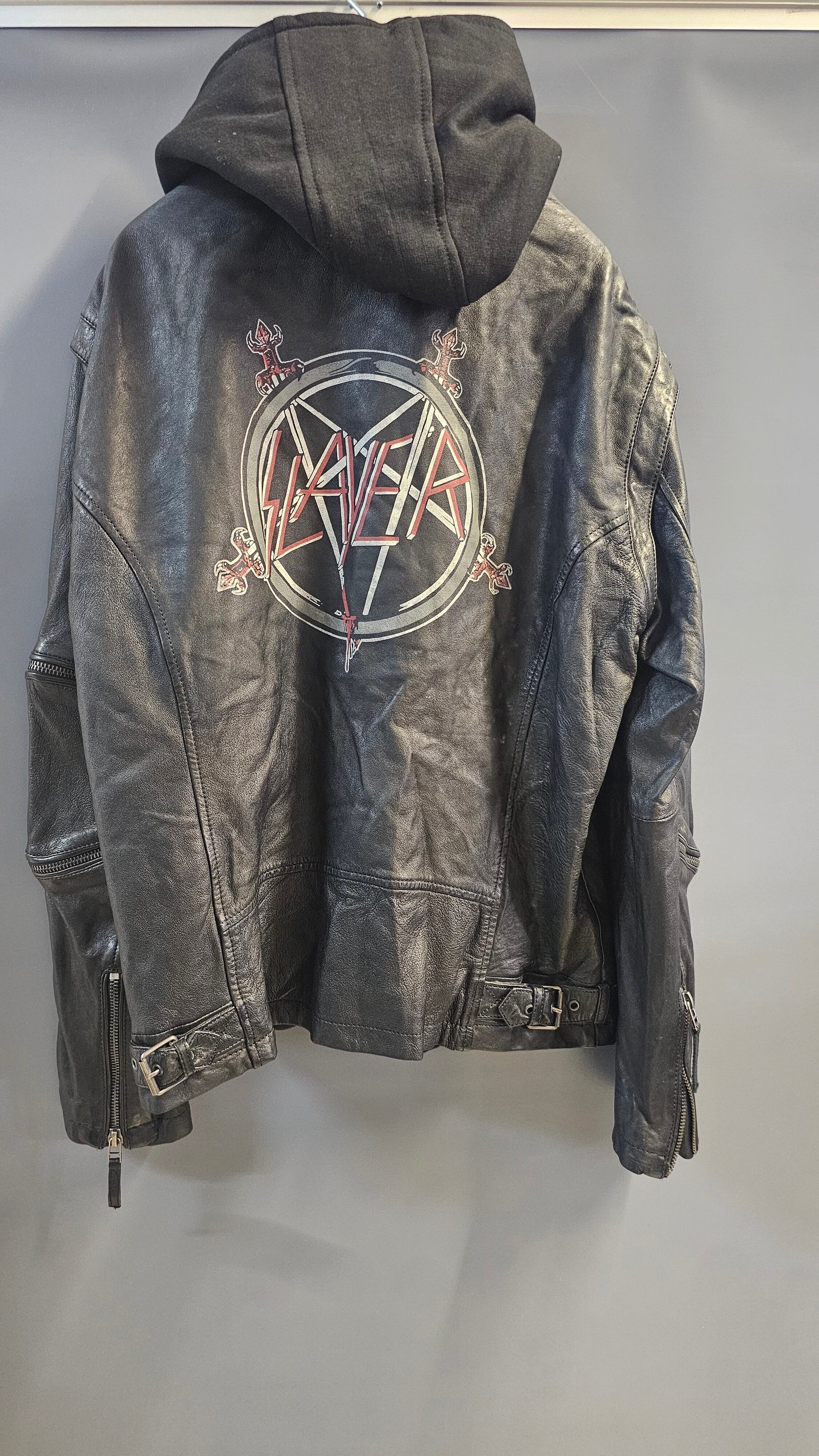 Geaca piele Slayer marimea L GPI0018 4 Geaca piele Slayer marimea L GPI0018 - imagine 4