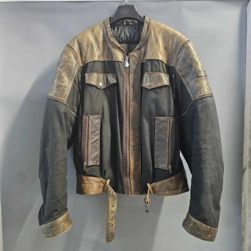Geaca moto piele-textil L-XL GPI0020