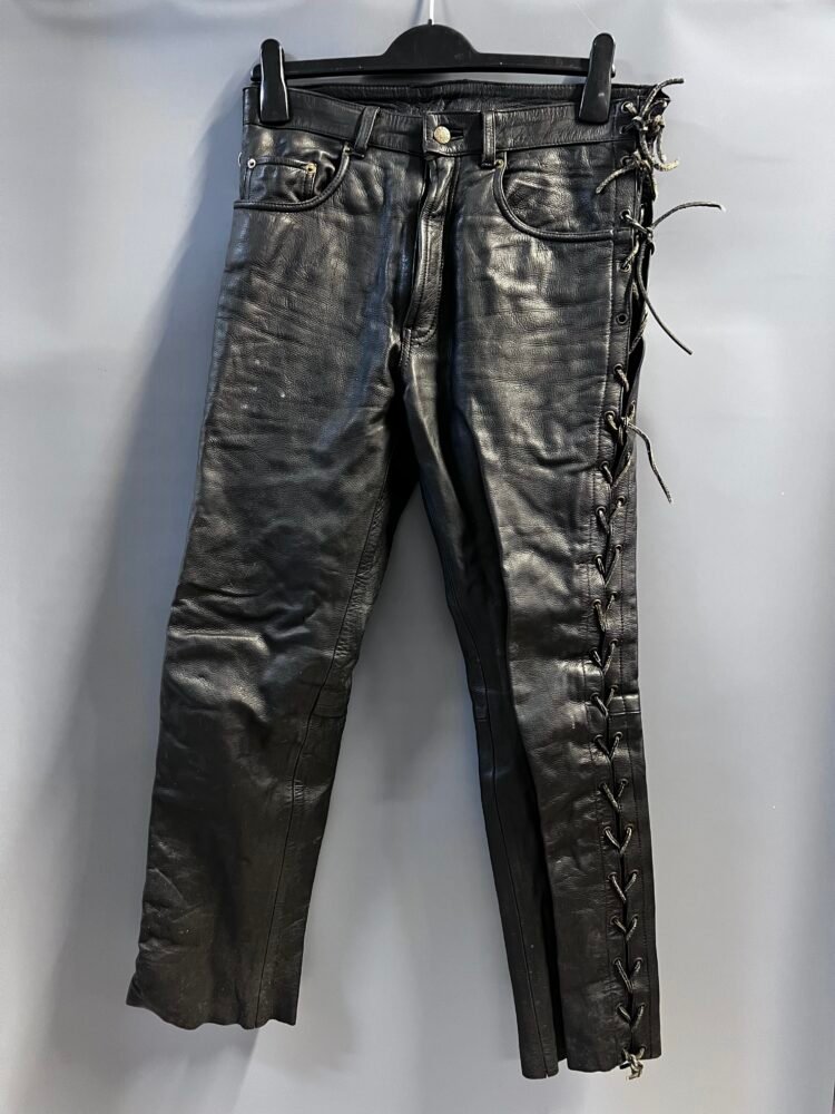 Pantaloni piele mărimea 30 PPI0080 2 Pantaloni piele mărimea 30 PPI0080 - imagine 2