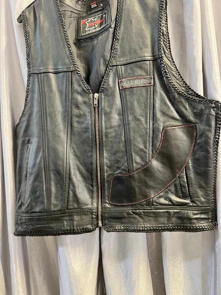 Vestă piele 2 XL VES0007 4 Vestă piele 2 XL VES0007 - imagine 4