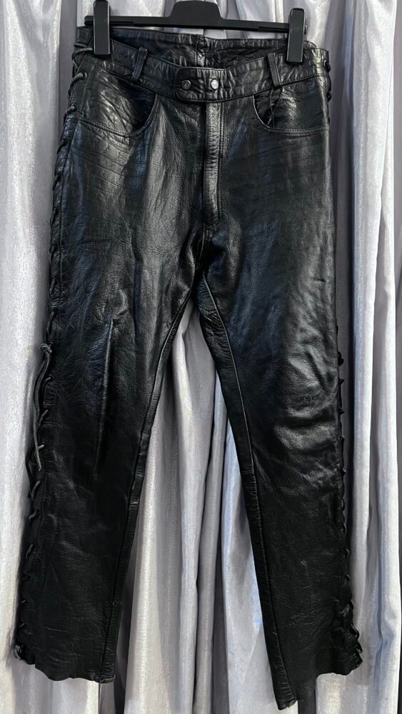 Pantaloni piele cu șnur L PPI0128