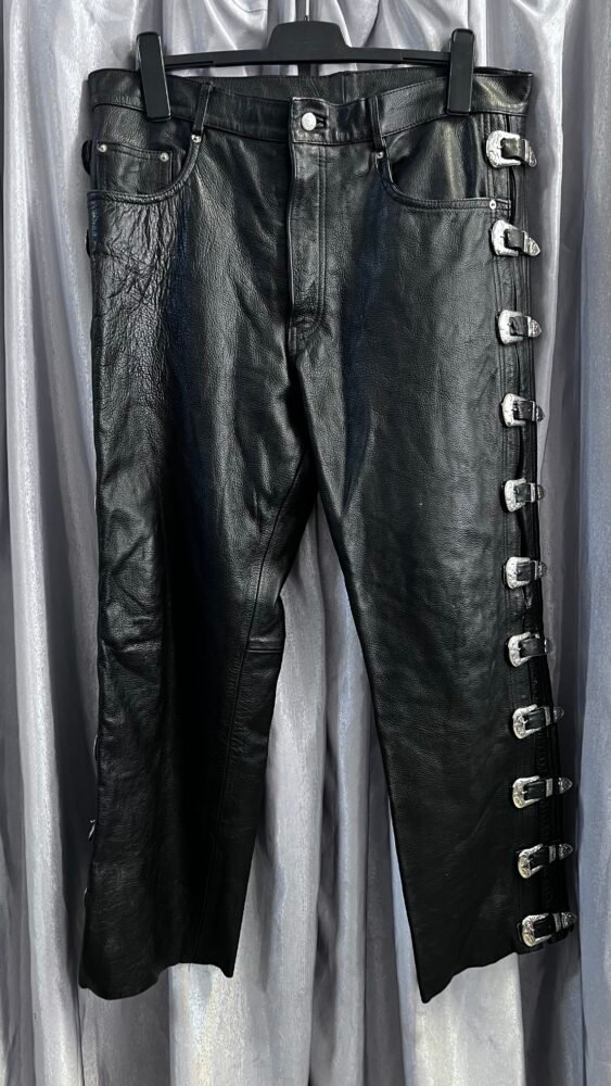 Pantaloni piele retro- vintage PPI0147