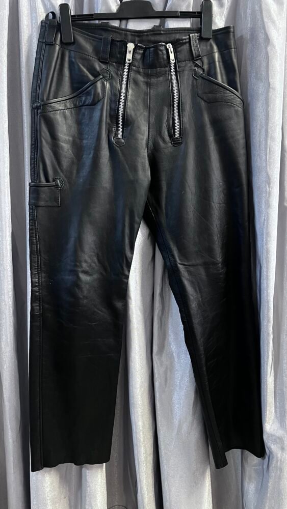 Pantaloni piele XL PPI0169 3 Pantaloni piele XL PPI0169 - imagine 3