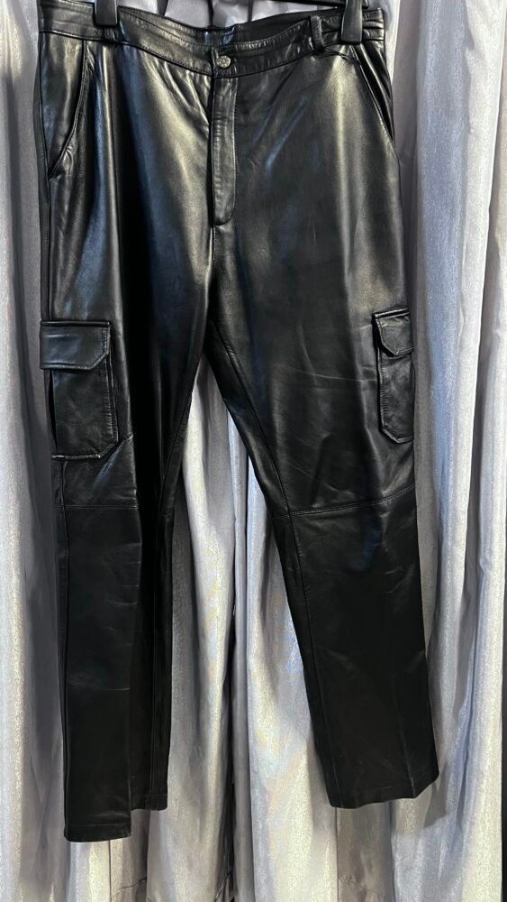 Pantaloni piele marimea XL PPI0179 2 Pantaloni piele marimea XL PPI0179 - imagine 2