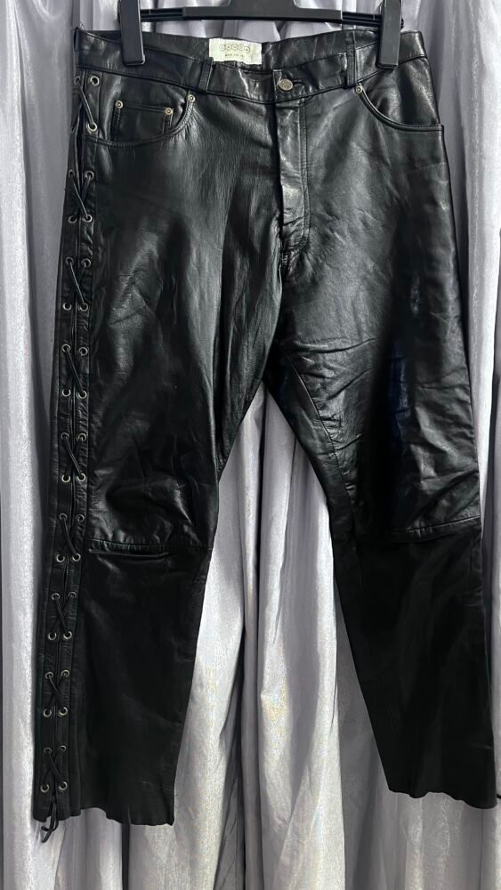 Pantaloni piele L-XL PPI0208 2 Pantaloni piele L-XL PPI0208 - imagine 2