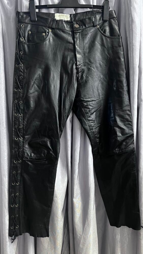 Pantaloni piele L-XL PPI0208 3 Pantaloni piele L-XL PPI0208 - imagine 3