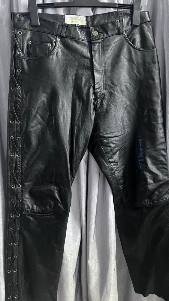 Pantaloni piele L-XL PPI0208 4 Pantaloni piele L-XL PPI0208 - imagine 4