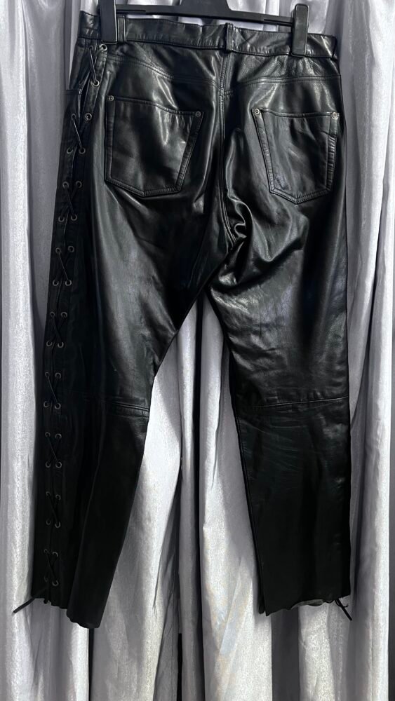 Pantaloni piele L-XL PPI0208 5 Pantaloni piele L-XL PPI0208 - imagine 5