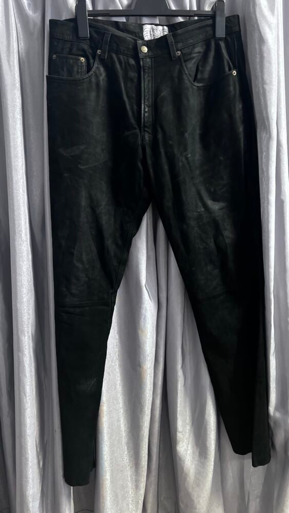 Pantaloni piele mată PPI0206 2 Pantaloni piele mată PPI0206 - imagine 2