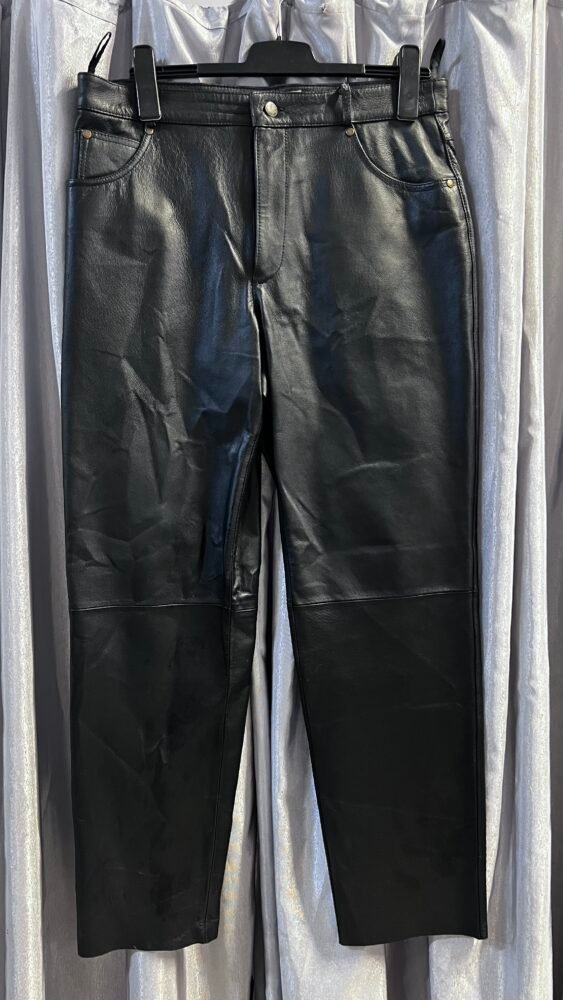 Pantaloni piele L-XL PPI0225 3 Pantaloni piele L-XL PPI0225 - imagine 3