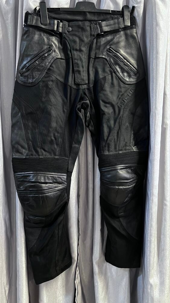 Pantaloni piele+ textil L PTE0203 2 Pantaloni piele+ textil L PTE0203 - imagine 2