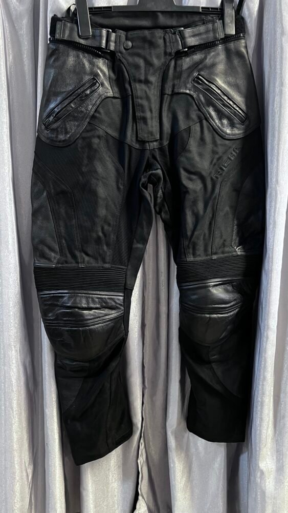 Pantaloni piele+ textil L PTE0203