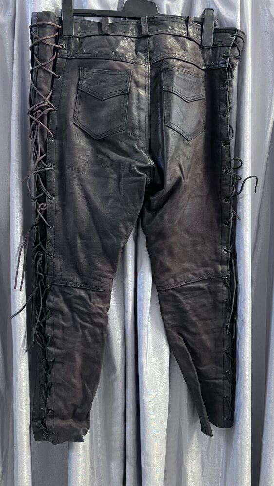 Pantaloni piele mărimea XL PPI0255 4 Pantaloni piele mărimea XL PPI0255 - imagine 4